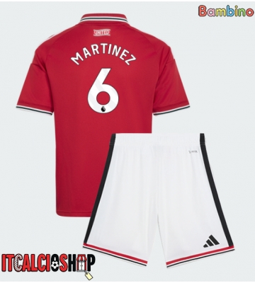 Manchester United Lisandro Martinez #6 Prima Maglia Bambino 2026-27 Manica Corta (+ Pantaloni corti)